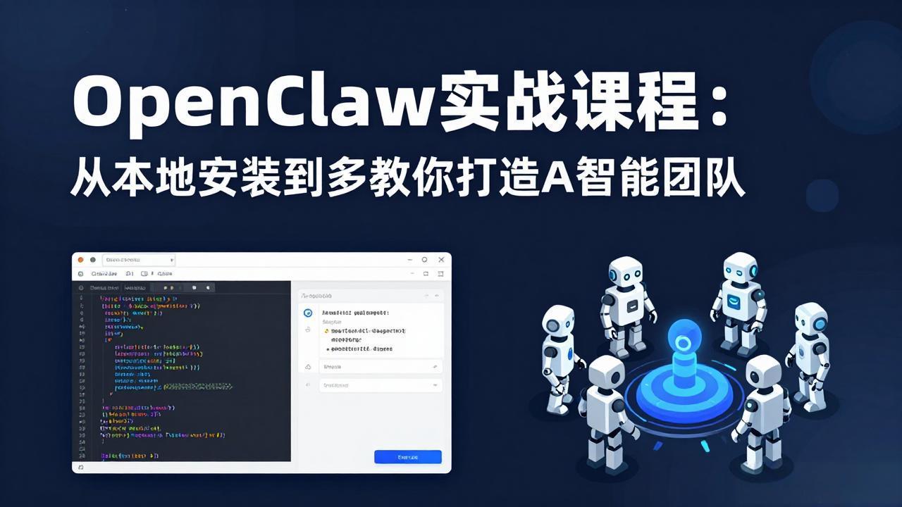 OpenClaw实战课程：从本地安装到多Agent协同，手把手教你打造AI智能团队-小灰云创