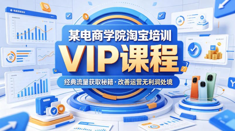 某电商学院淘宝培训VIP课程，各种经典有用的流量获取秘籍，改善运营产品没利润的处境(2026年5月)-小灰云创