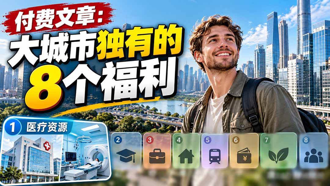 （20848期）付费文章：大城市独有的8个福利-小灰云创
