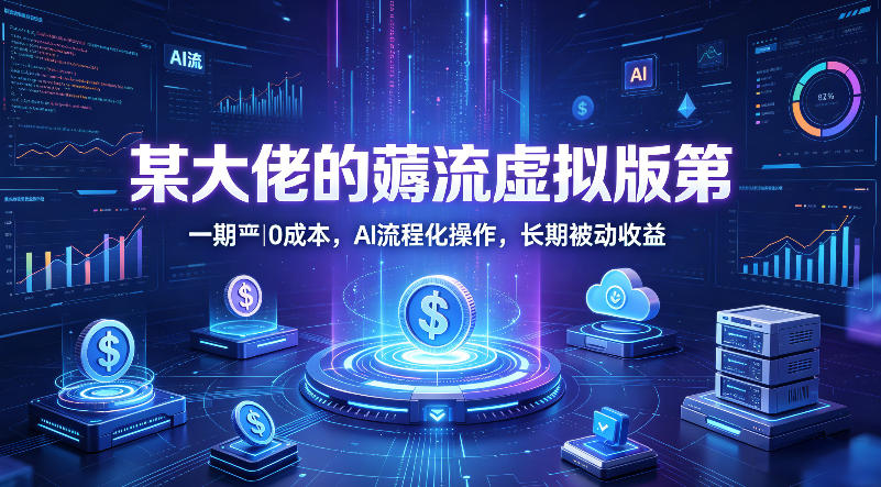 某大佬的薅流虚拟版第一期丨0成本，AI流程化操作，长期被动收益-小灰云创