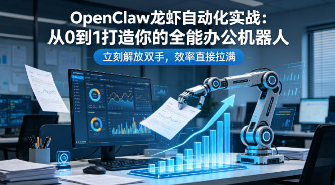 OpenClaw龙虾自动化实战：从0到1打造你的全能办公机器人，立刻解放双手，效率直接拉满 - 小灰云创-小灰云创