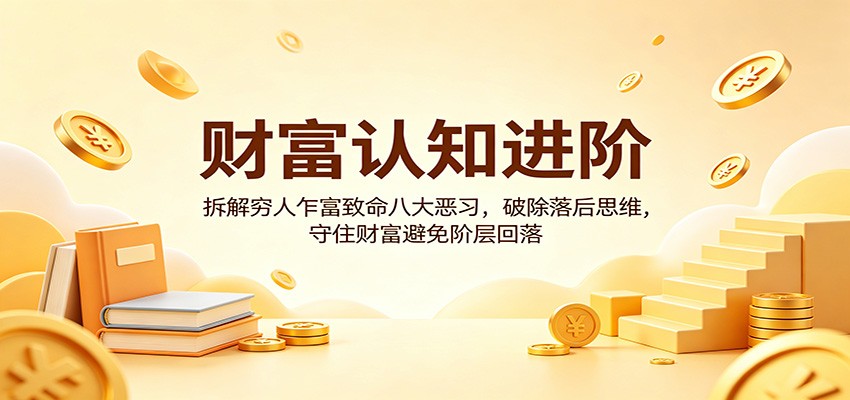 财富认知进阶：拆解穷人乍富致命八大恶习，破除落后思维，守住财富避免阶层回落-小灰云创