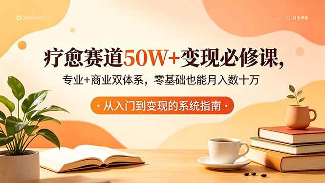 (18523期)疗愈赛道50W+变现必修课,专业+商业双体系,零基础也能月入数十万-小灰云创